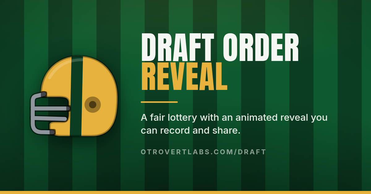 Draft Order Reveal title card